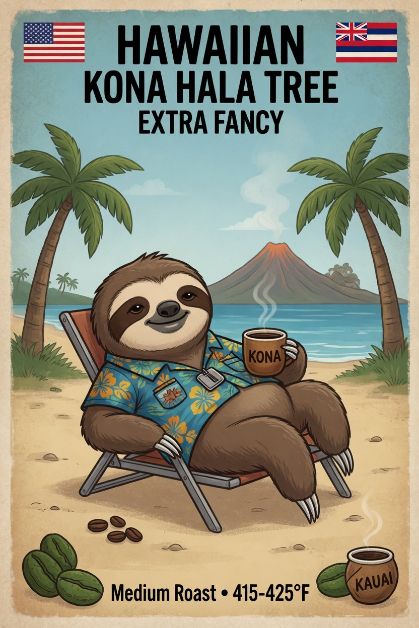 Hawaiian Kona – Hala Tree Farms – Extra Fancy (100% Kona not blended)